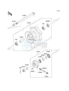 BN 125 A [ELIMINATOR 125] (A6F-A9F) A9F drawing FRONT WHEEL