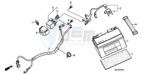 CBR600RA9 BR / ABS MME - (BR / ABS MME) drawing BATTERY