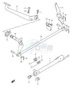 VL125 (E2) drawing STAND REAR BRAKE