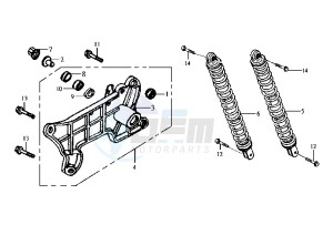 JOYRIDE EU2 - 125 cc drawing REAR SHOCK ABSORBER