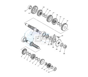 YZ F 250 drawing TRANSMISSION