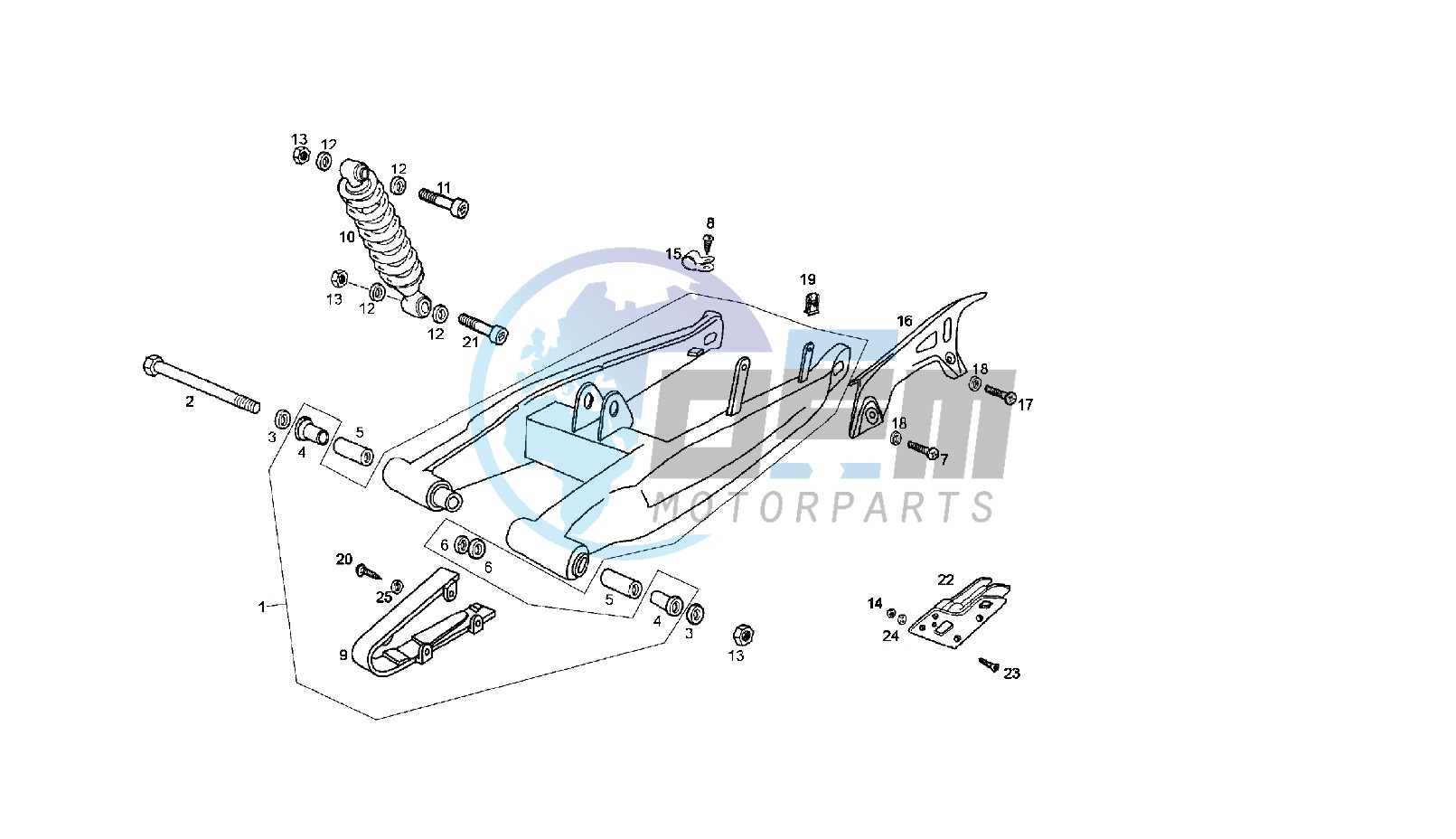 SWING ARM - SHOCK ABSORBER