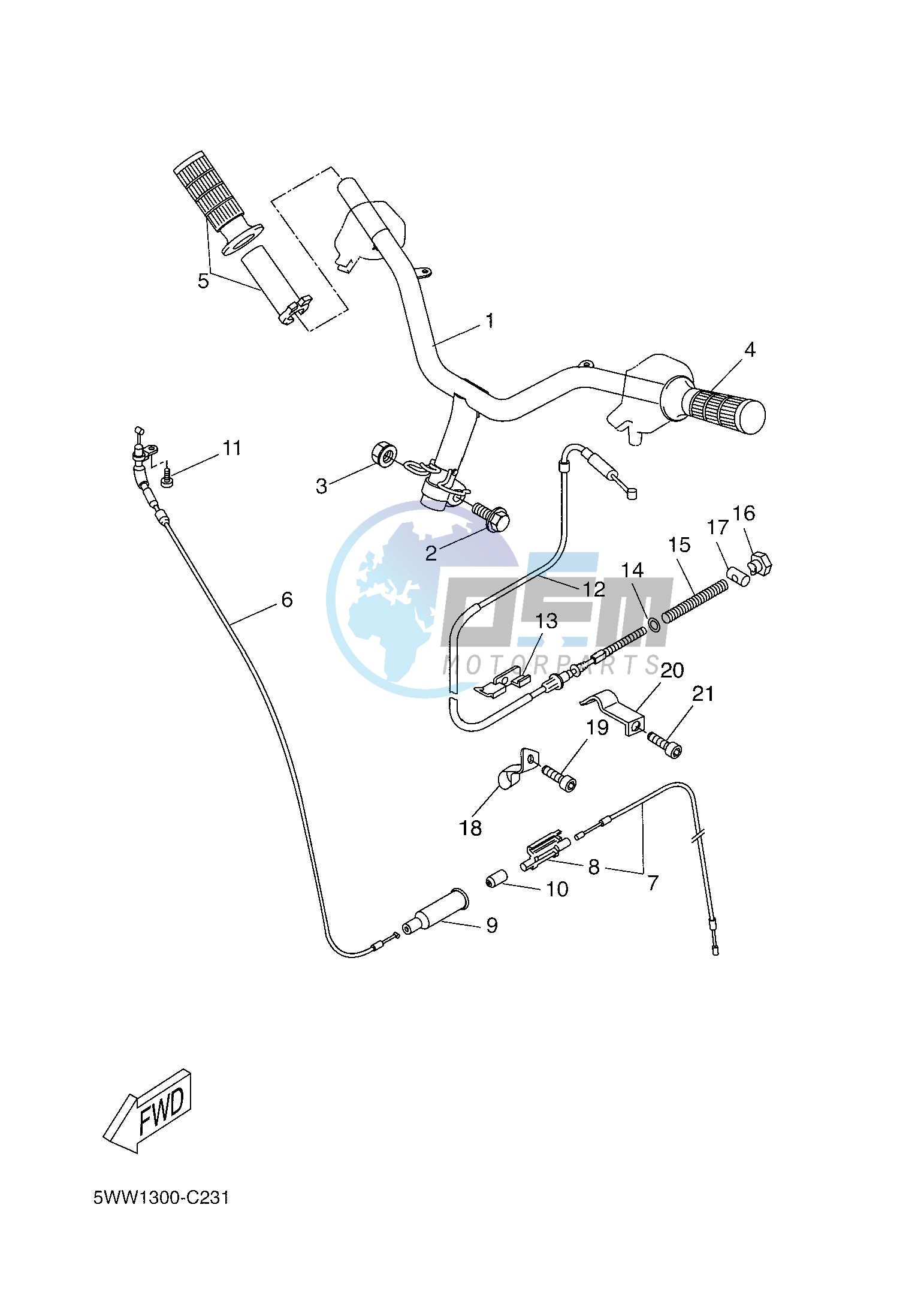 STEERING HANDLE & CABLE