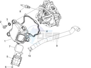 Beverly 250 drawing Cylinder head cover