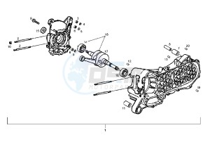 ATLANTIS 50 cc-100 cc 4T - 50 cc drawing CRANKCASE