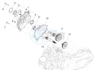 SUPER GTS 125 4T 3V IGET ABS E3 (APAC) drawing Reduction unit