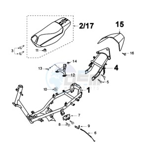 VIVA 2 SL4 EU drawing FRAME AND SADDLE