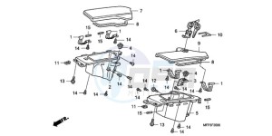 CB1300SA9 Europe Direct - (ED / ABS BCT MME TWO) drawing COWL POCKET