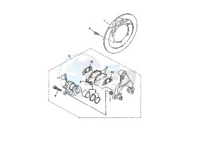 FJR A 1300 drawing REAR BRAKE CALIPER