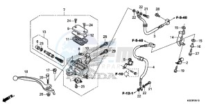 CBR250RAF CBR250RA Europe Direct - (ED) drawing FRONT BRAKE MASTER CYLINDER ( CBR250RA/ 300RA)