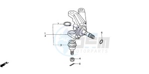 TRX350FM FOURTRAX 350 4X4 drawing KNUCKLE (TRX350TM/TE)