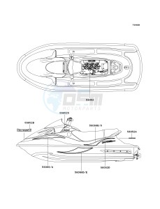 JH 1100 B [ULTRA 130] (B1-B4) [ULTRA 130] drawing DECALS-- JH1200-B3- -