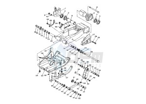 YFM RR RAPTOR 660 drawing REAR ARM