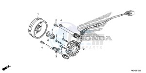 CRF450RD CRF450R Europe Direct - (ED) drawing GENERATOR