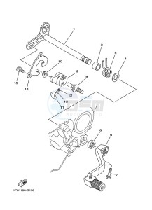 YZ250X (BF1V) drawing SHIFT SHAFT