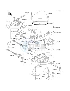 JS 750 B [750 SXI] (B1-B3 B3 CAN ONLY) [750 SXI] drawing CONTROL -- JT750-B2_B3- -