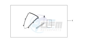 CBR600RRA UK - (E / 3E) drawing WINDSCREEN