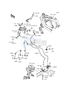 ER-6N_ABS ER650FEF XX (EU ME A(FRICA) drawing Brake Piping