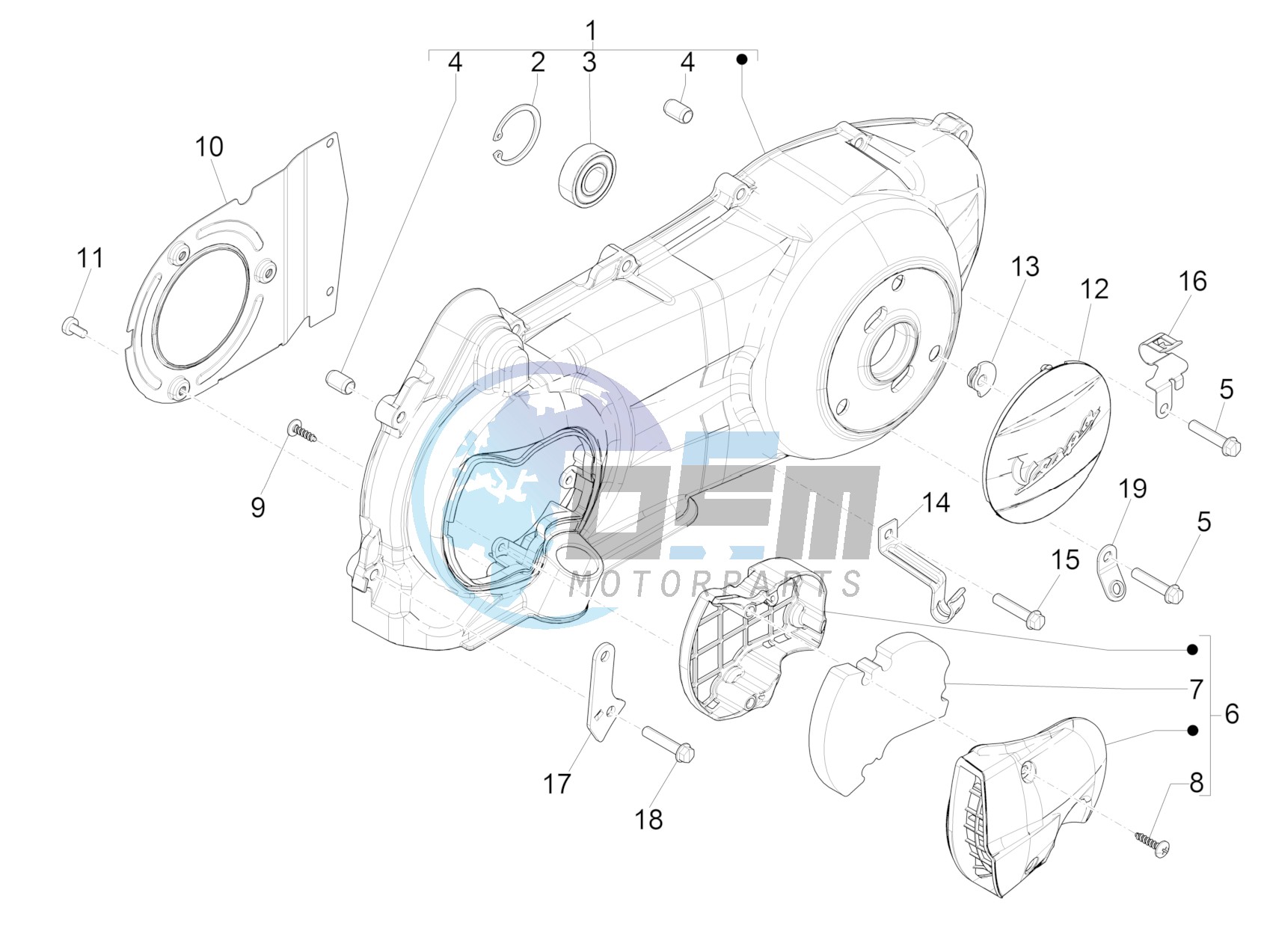 Crankcase cover - Crankcase cooling