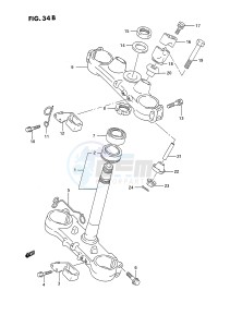 RMX250 (E3) drawing STEERING STEM (MODEL P R S)