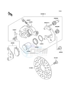 KLF300 KLF300B6F EU GB drawing Front Brake