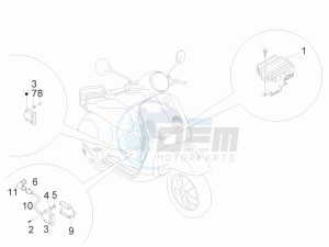 LX 50 2T E2 Touring (30Kmh) drawing Voltage Regulators -ECU - H.T. Coil