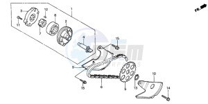 CN250 HELIX drawing OIL PUMP