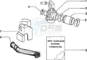 Typhoon 50 drawing Carburettor