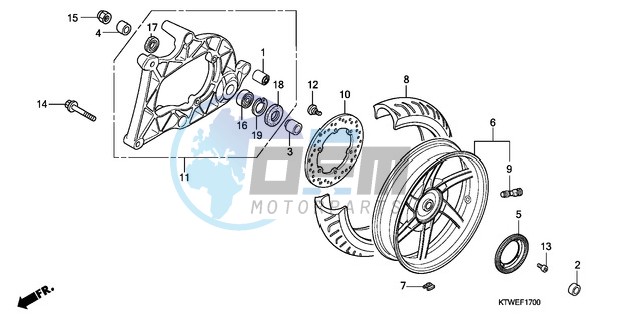 REAR WHEEL/SWINGARM