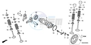 CRF150R9 Australia - (U) drawing CAMSHAFT/VALVE