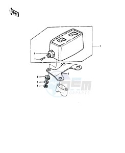 KDX 250 B [KDX250] (B1) [KDX250] drawing METER -- 81KDX250-B1- -