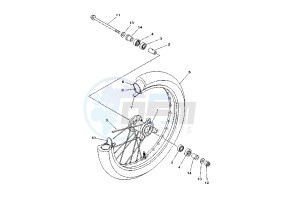 YZ 85 drawing FRONT WHEEL