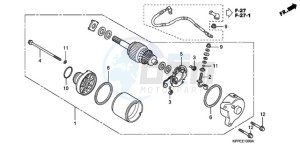 CBR125RW9 France - (F / CMF) drawing STARTING MOTOR