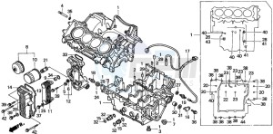 CBR600F3 drawing CRANKCASE