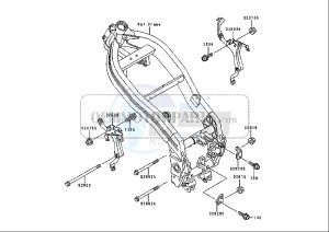 ZZR 250 (EU) drawing ENGINE MOUNT