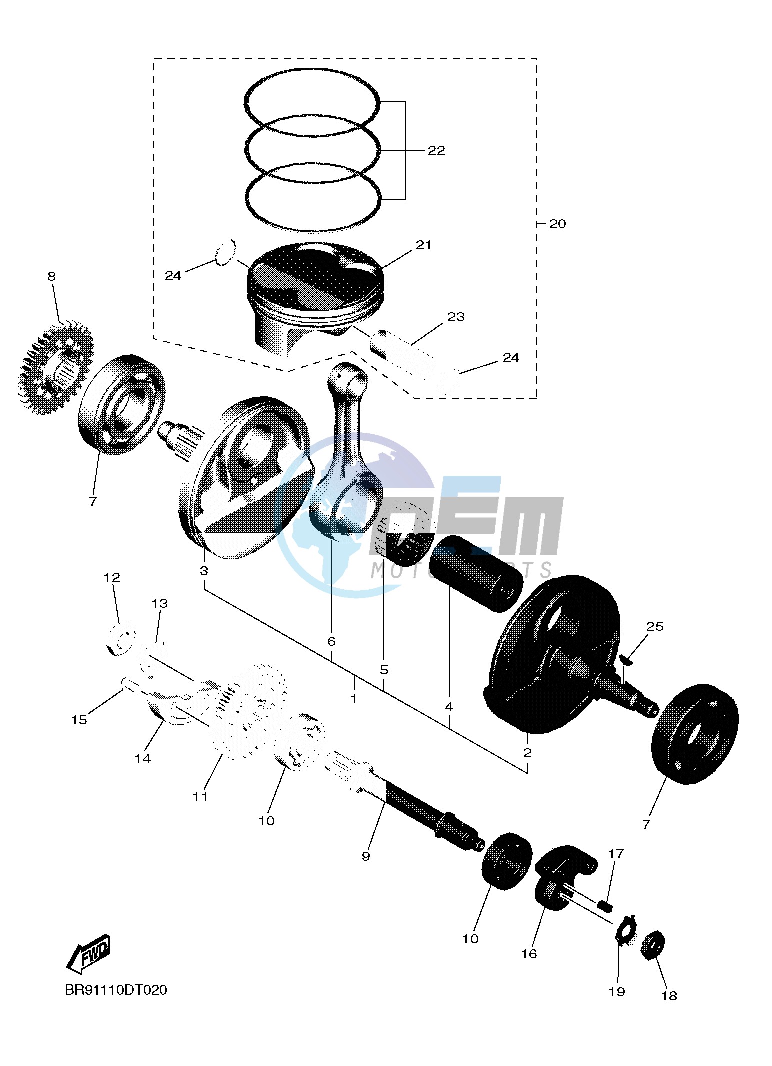 CRANKSHAFT & PISTON