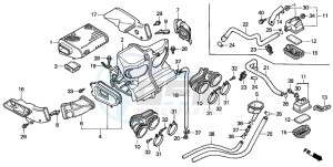 CBR1000F drawing AIR CLEANER