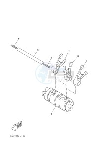 YZF-R125 R125 (5D7W 5D7W 5D7W 5D7W) drawing SHIFT CAM & FORK