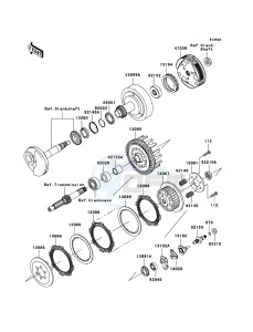 KLX110 KLX110-A4 EU drawing Clutch