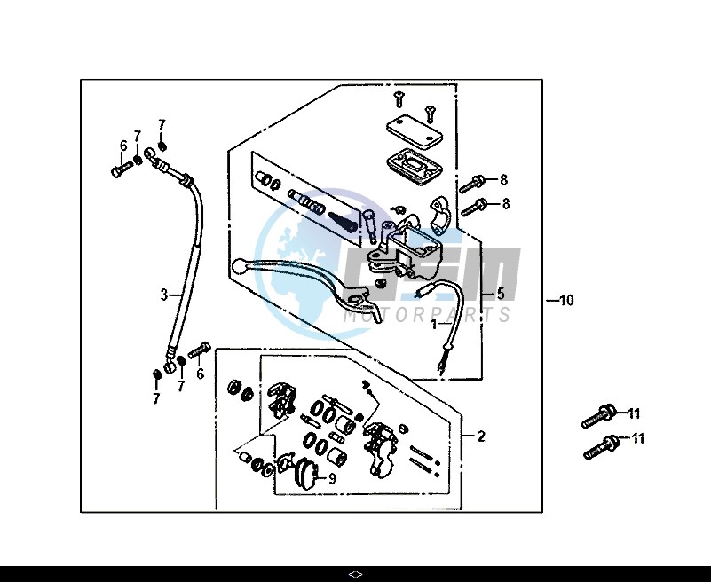 CBS BRAKE SYSTEM ASSY