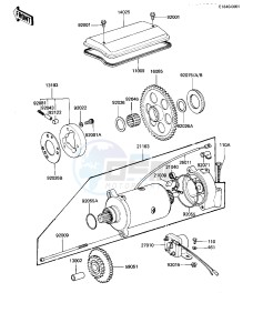 KZ 1000 K [LTD] (K1-K2) [LTD] drawing STARTER MOTOR_STARTER CLUTCH -- KZ1000-K1- -