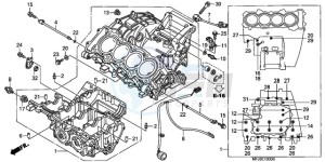 CBR600RAA Australia - (U / ABS) drawing CRANKCASE