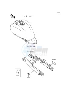 VULCAN S ABS EN650BGFA XX (EU ME A(FRICA) drawing Labels