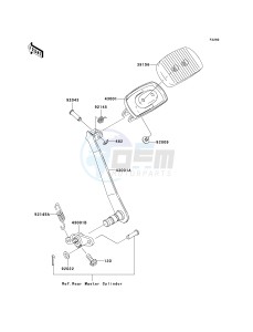 VN 1600 D [VULCAN 1600 NOMAD] (D6F-D8FA) D8F drawing BRAKE PEDAL_TORQUE LINK