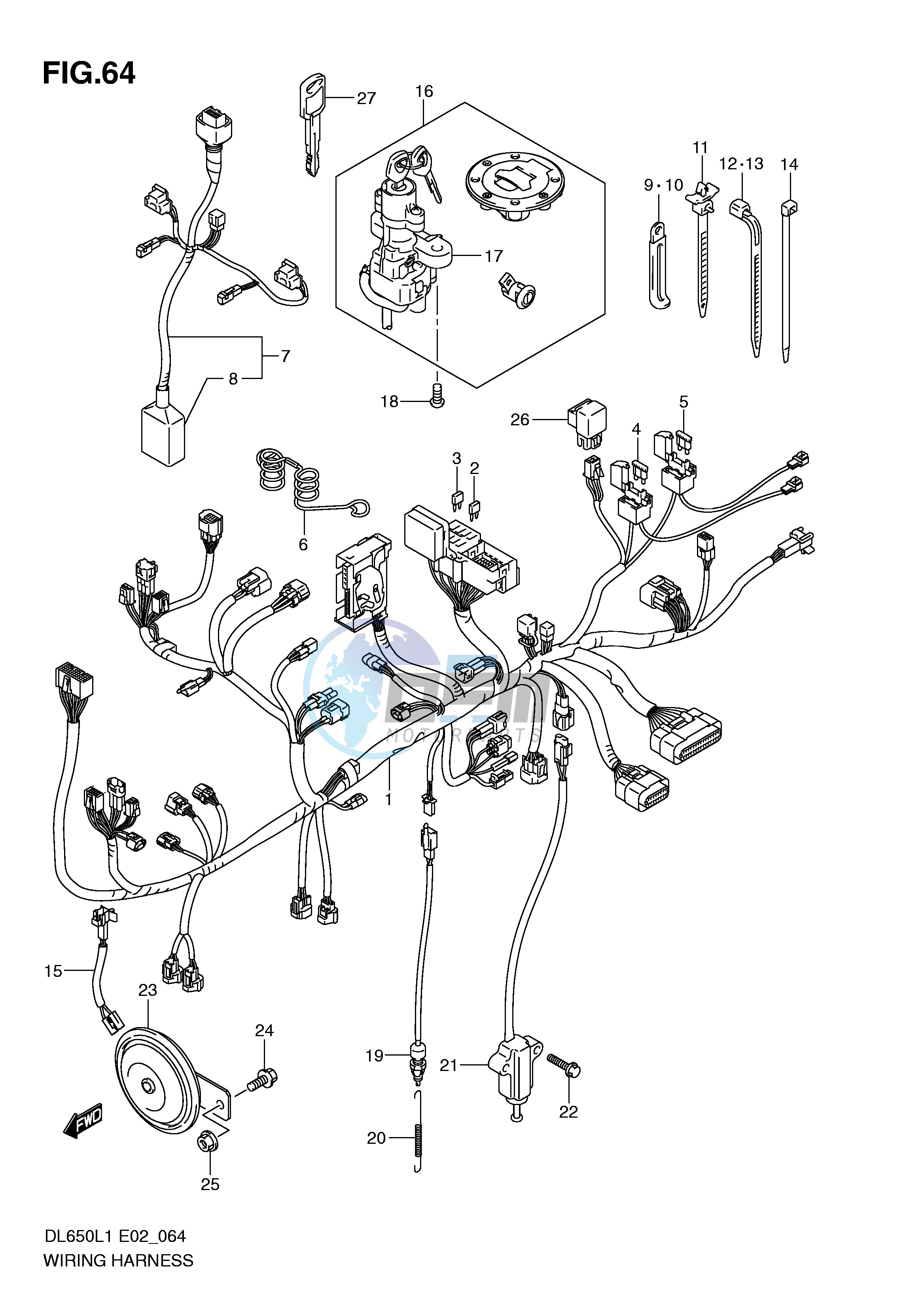 WIRING HARNESS (DL650AL1 E2)