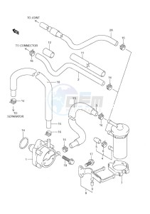 DF 140 drawing Fuel Pump DF 140T (S/N 682149 & Newer) DF 140Z (S/N 680234 & Newer)