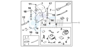 VFR800A9 UK - (E / ABS MME TWO) drawing AVERTO SECURITY KIT