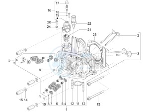 Beverly 350 4T ST ie ABS E4 300 (EMEA) drawing Head unit - Valve