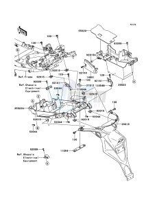 VERSYS KLE650B9F GB XX (EU ME A(FRICA) drawing Rear Fender(s)