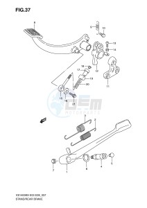 VS1400 (E3-E28) INTRUDER drawing STAND - REAR BRAKE